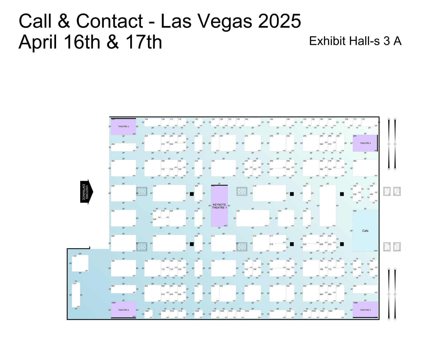 Call and Contact Center Expo floorplan